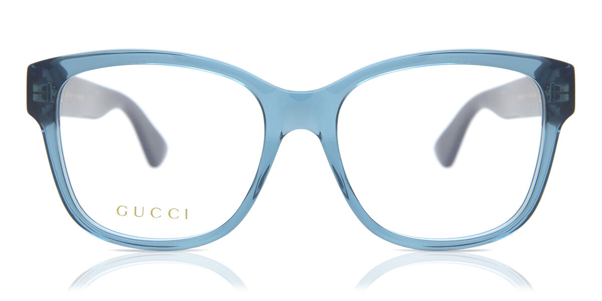 Image of Gucci GG0038ON 012 Óculos de Grau Azuis Feminino BRLPT