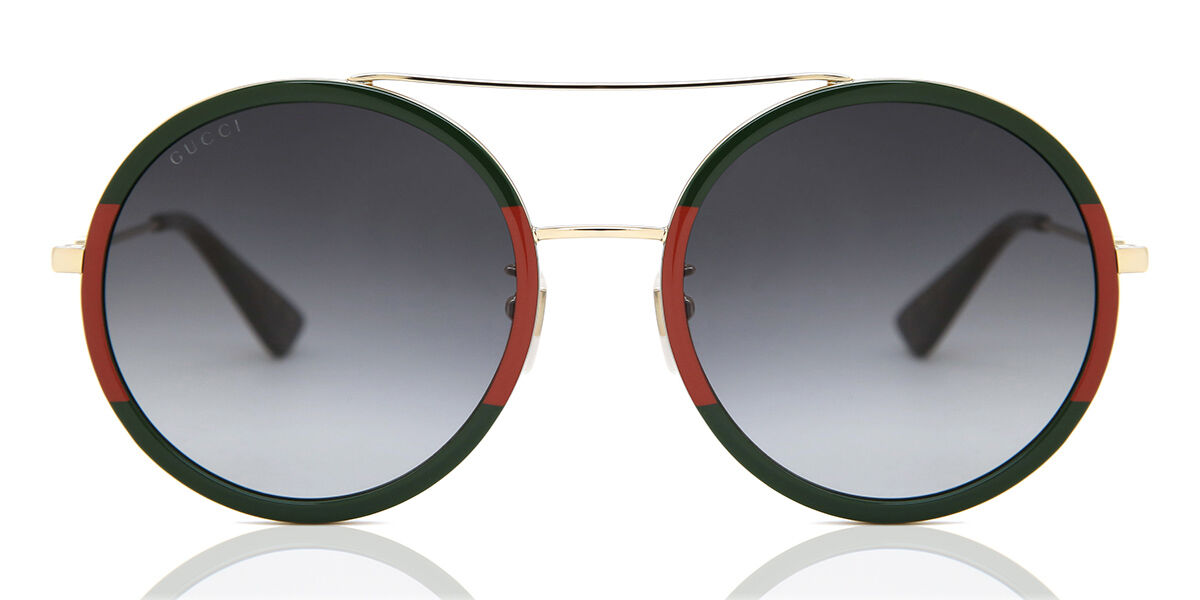 Image of Gucci GG0061S 003 56 Lunettes De Soleil Femme Rouges FR