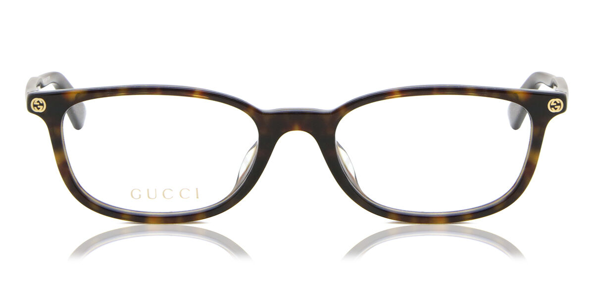 Image of Gucci GG0123OJ Asian Fit 002 52 Lunettes De Vue Homme Tortoiseshell (Seulement Monture) FR