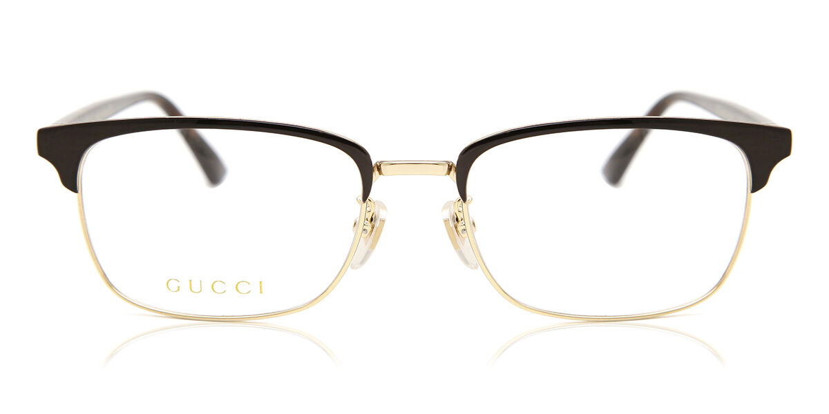 Image of Gucci GG0131O 002 Óculos de Grau Dourados Masculino BRLPT