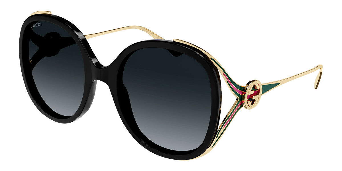 Image of Gucci GG0226S 007 Óculos de Sol Pretos Feminino PRT