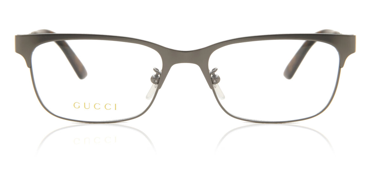 Image of Gucci GG0494OJ Asian Fit 002 56 Szare Meskie Okulary Korekcyjne PL