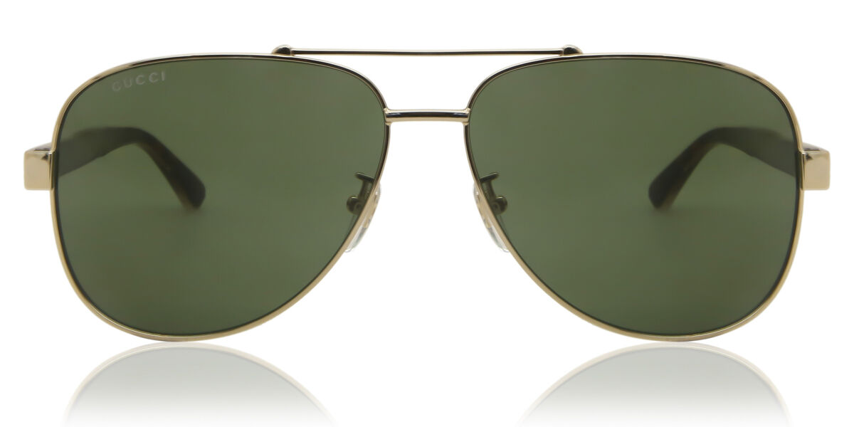 Image of Gucci GG0528S 009 63 Lunettes De Soleil Homme Dorées FR