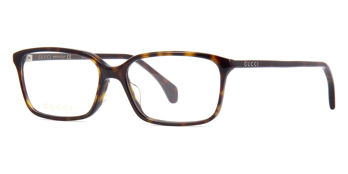 Image of Gucci GG0553OA Formato Asiático 002 Óculos de Grau Tortoiseshell Masculino BRLPT