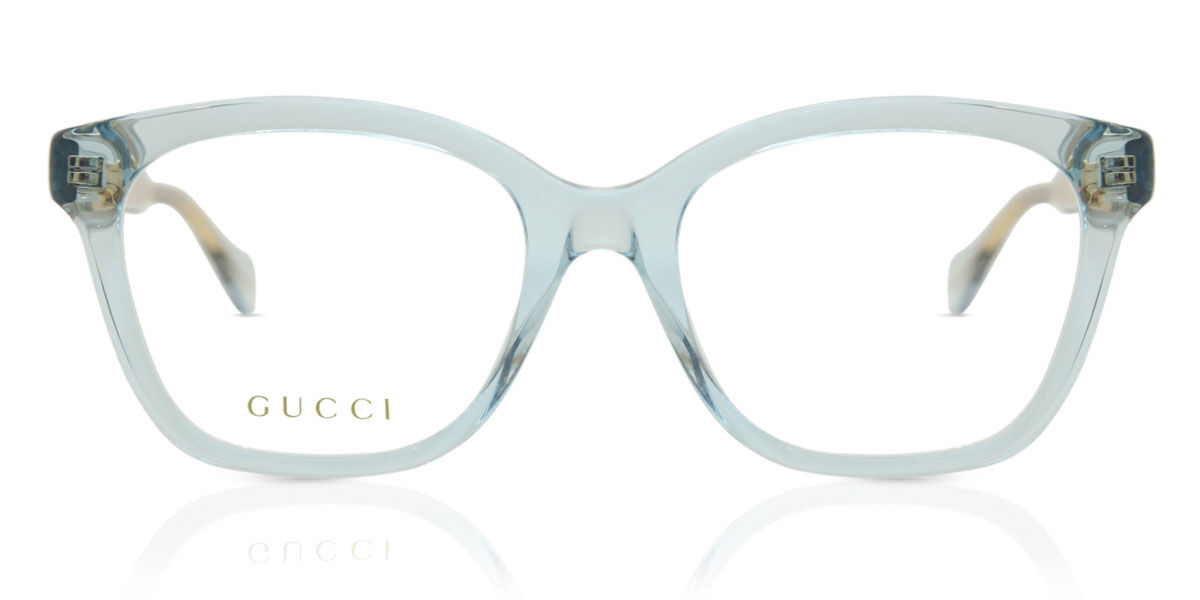 Image of Gucci GG0566ON 003 52 Lunettes De Vue Femme Bleues (Seulement Monture) FR