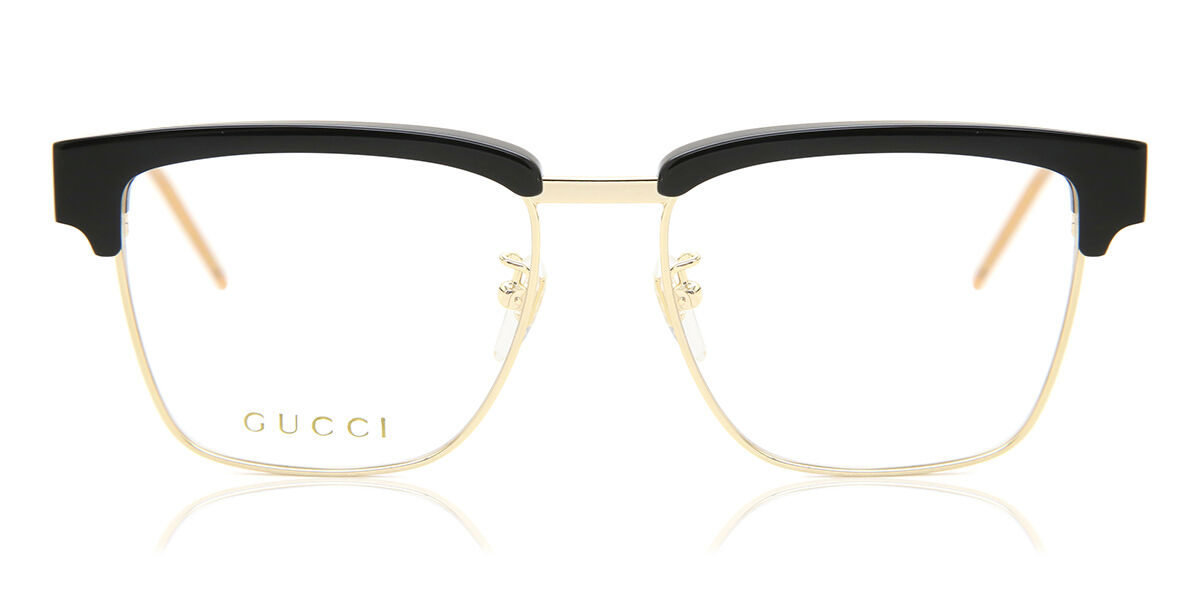 Image of Gucci GG0605O 001 Óculos de Grau Dourados Masculino BRLPT