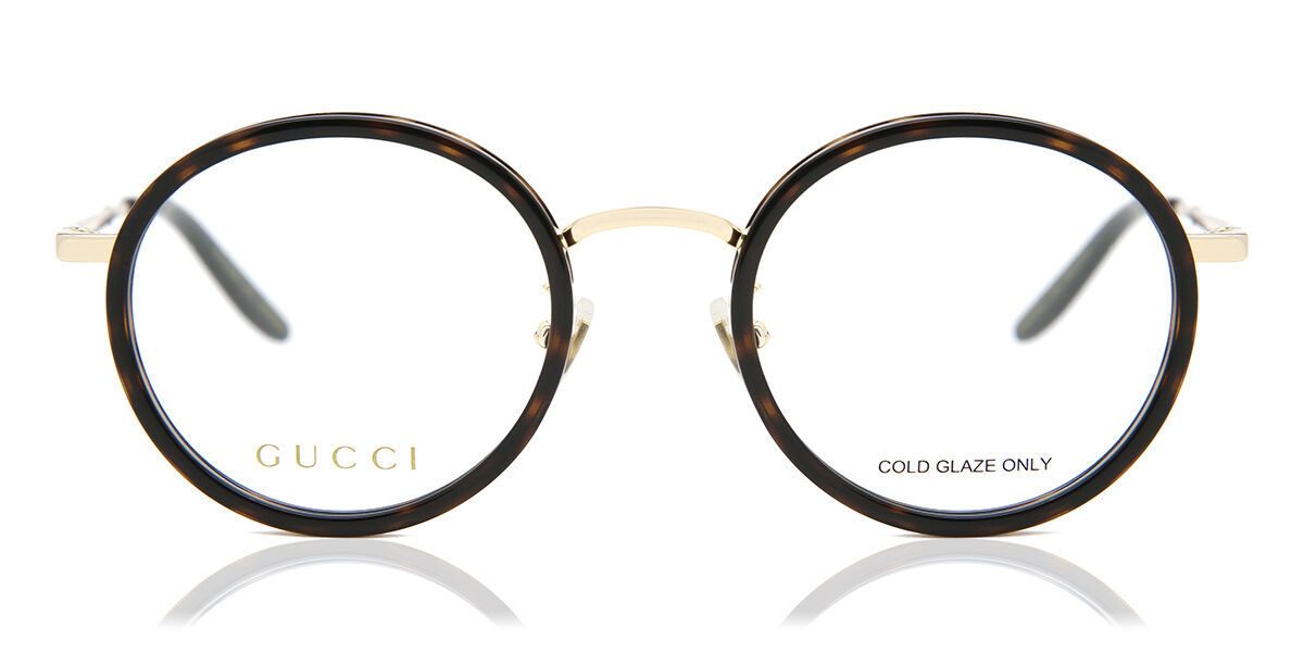 Image of Gucci GG0679OA Formato Asiático 002 Óculos de Grau Tortoiseshell Masculino BRLPT