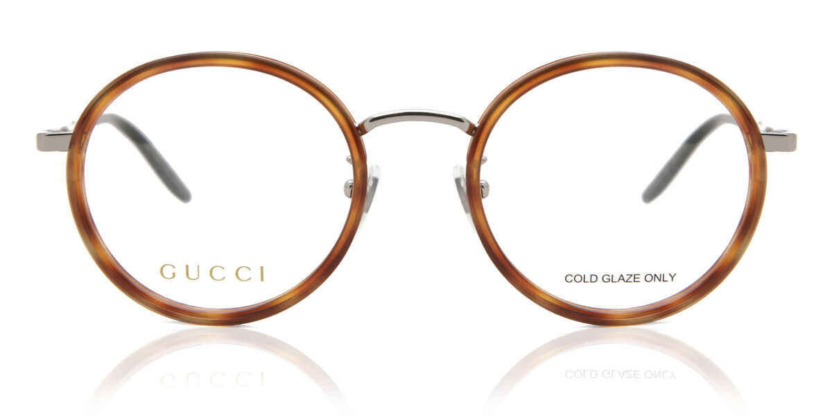 Image of Gucci GG0679OA Formato Asiático 004 Óculos de Grau Tortoiseshell Masculino BRLPT
