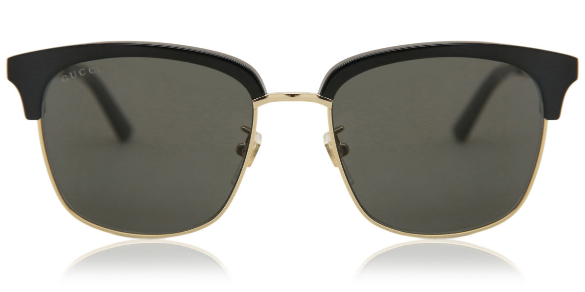 Image of Gucci GG0697S 001 55 Lunettes De Soleil Homme Noires FR