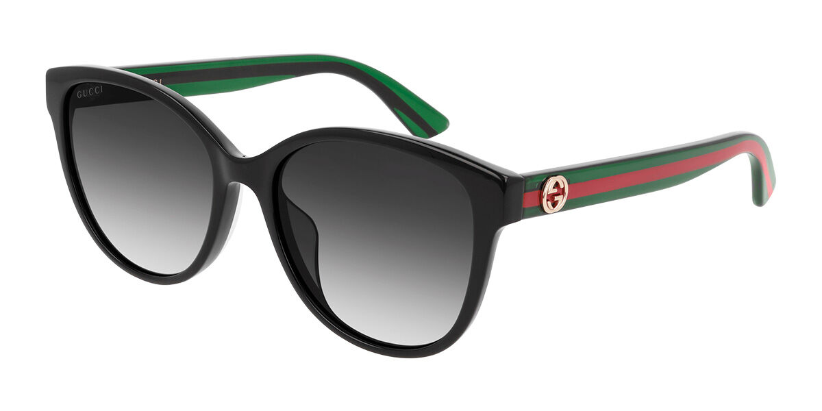 Image of Gucci GG0703SKN Formato Asiático 002 Óculos de Sol Pretos Feminino BRLPT