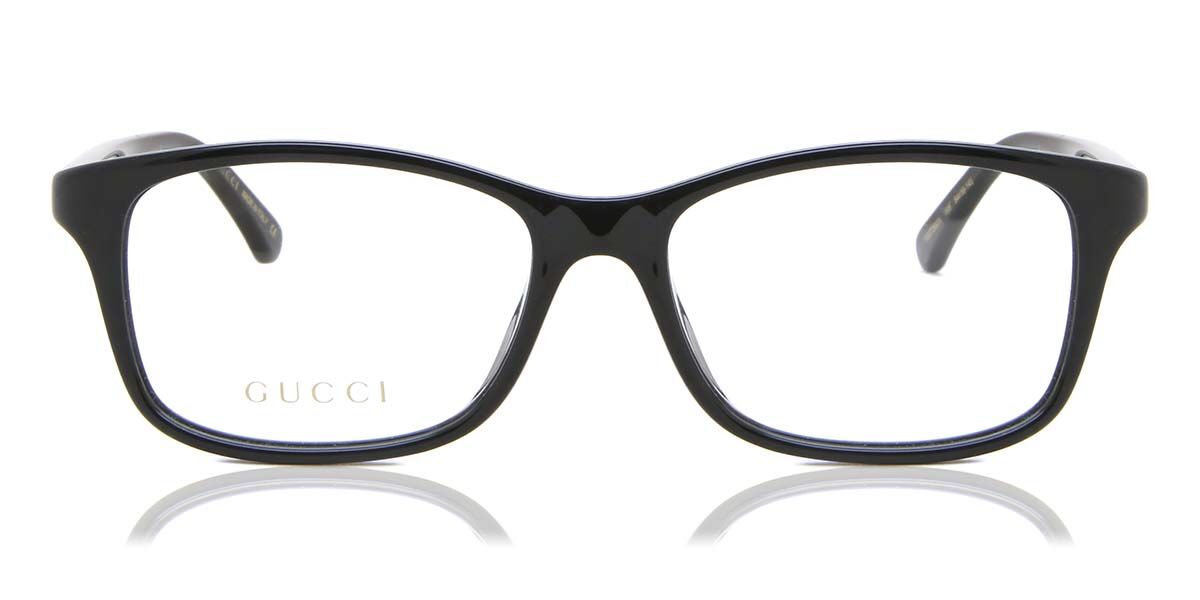 Image of Gucci GG0720OA Formato Asiático 005 Óculos de Grau Pretos Feminino BRLPT