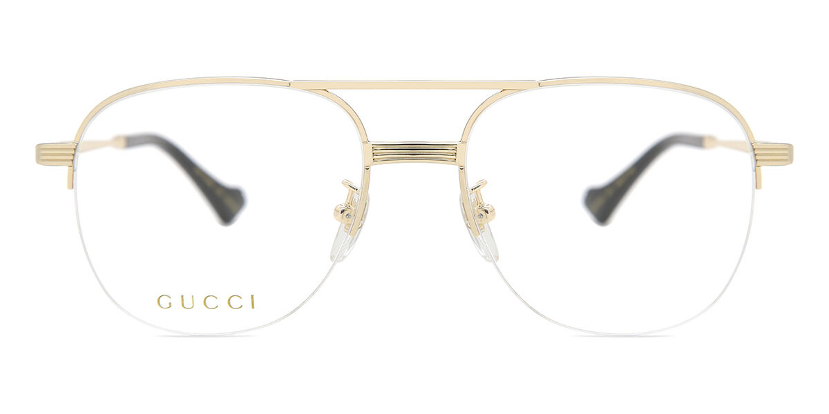 Image of Gucci GG0745O 001 Óculos de Grau Dourados Masculino BRLPT