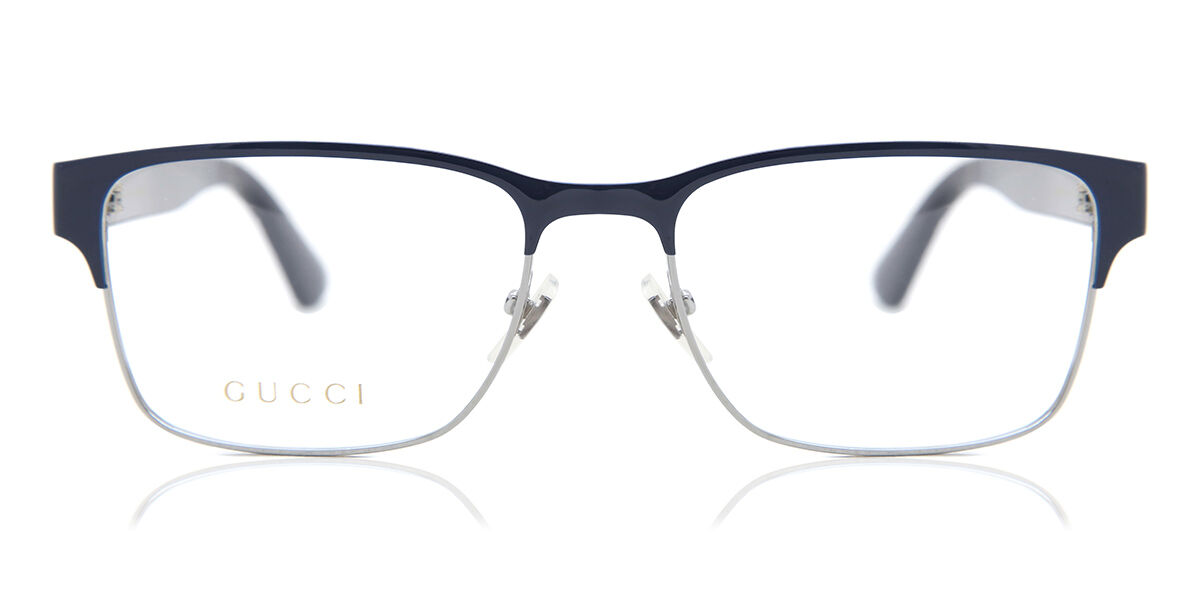 Image of Gucci GG0750O 003 Óculos de Grau Azuis Masculino PRT