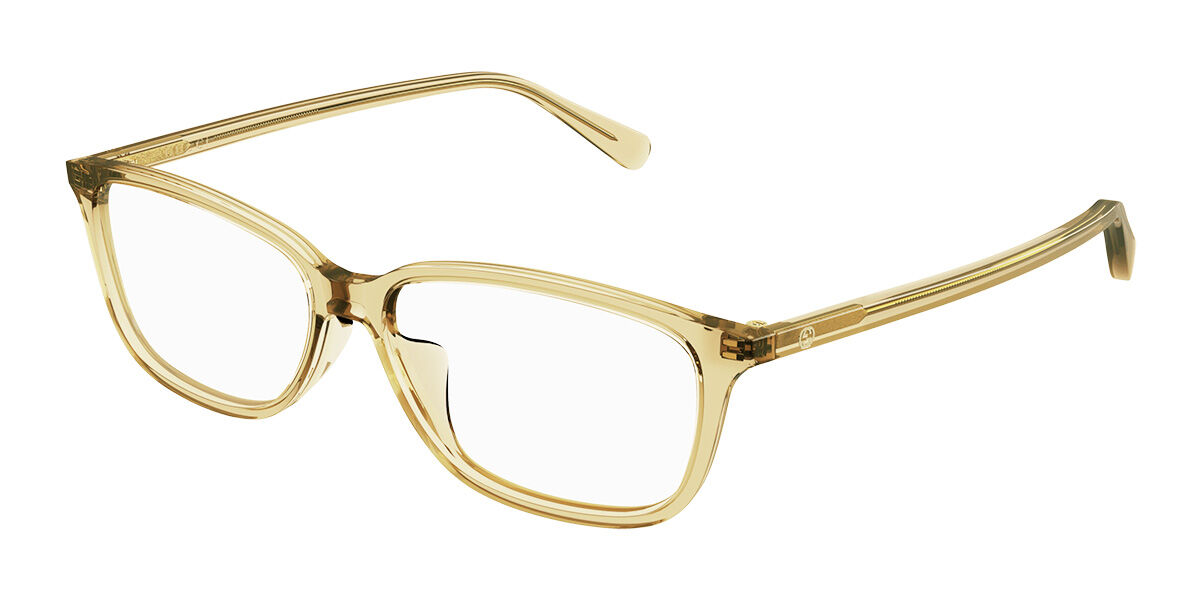 Image of Gucci GG0757OA Formato Asiático 004 Óculos de Grau Marrons Feminino BRLPT