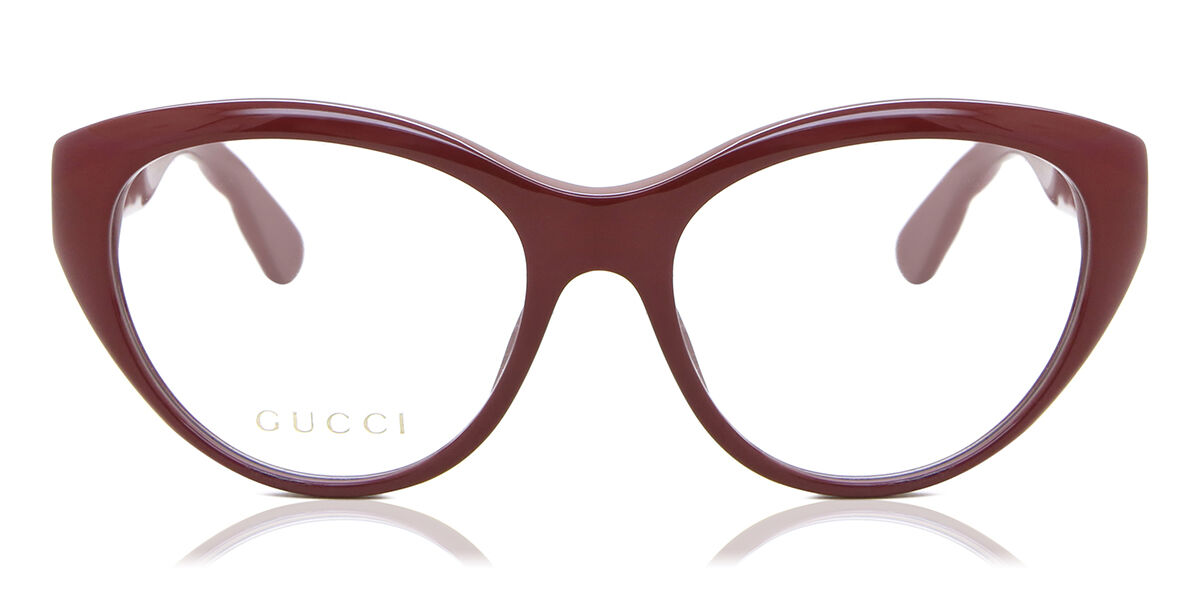 Image of Gucci GG0812O 003 Óculos de Grau Vinho Feminino BRLPT