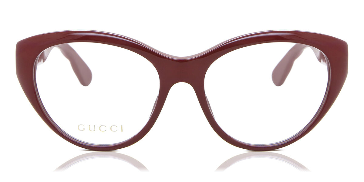 Image of Gucci GG0812O 003 Óculos de Grau Vinho Feminino PRT