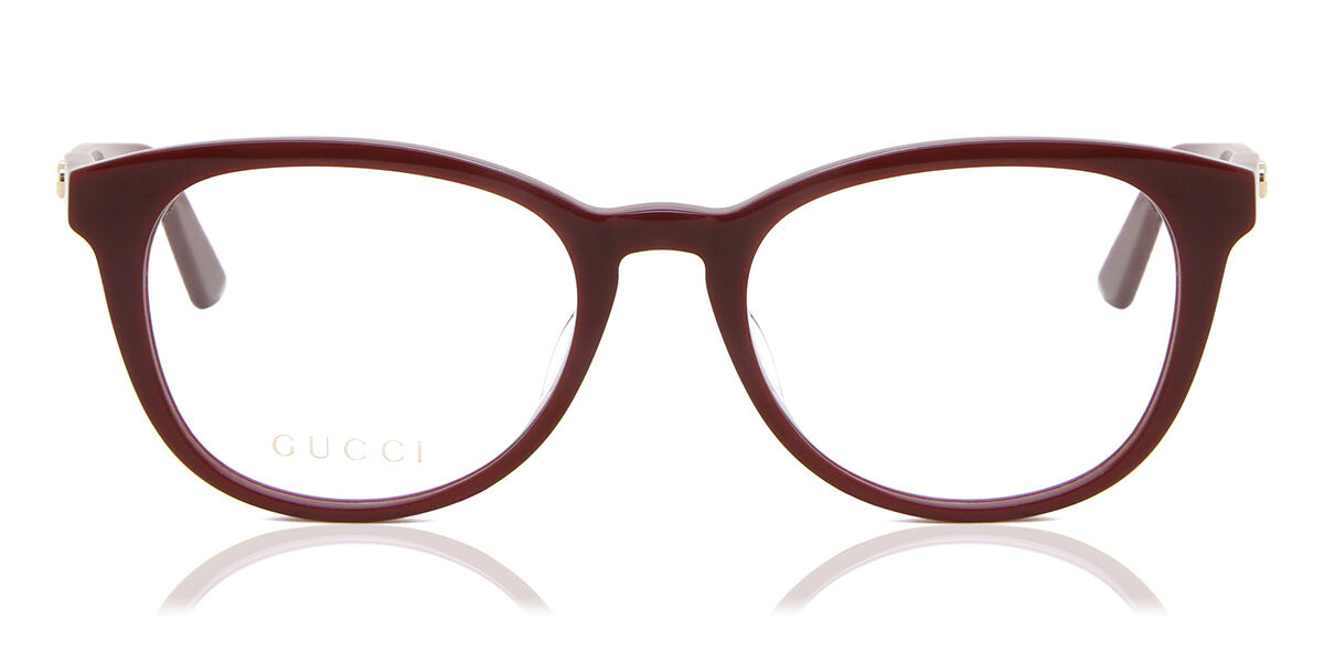 Image of Gucci GG0866OA Formato Asiático 003 Óculos de Grau Vermelhos Masculino BRLPT
