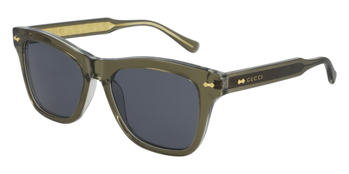 Image of Gucci GG0910S 002 53 Lunettes De Soleil Homme Vertes FR