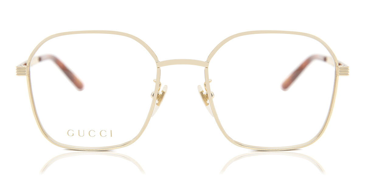 Image of Gucci GG0946OA Formato Asiático 002 Óculos de Grau Dourados Masculino BRLPT