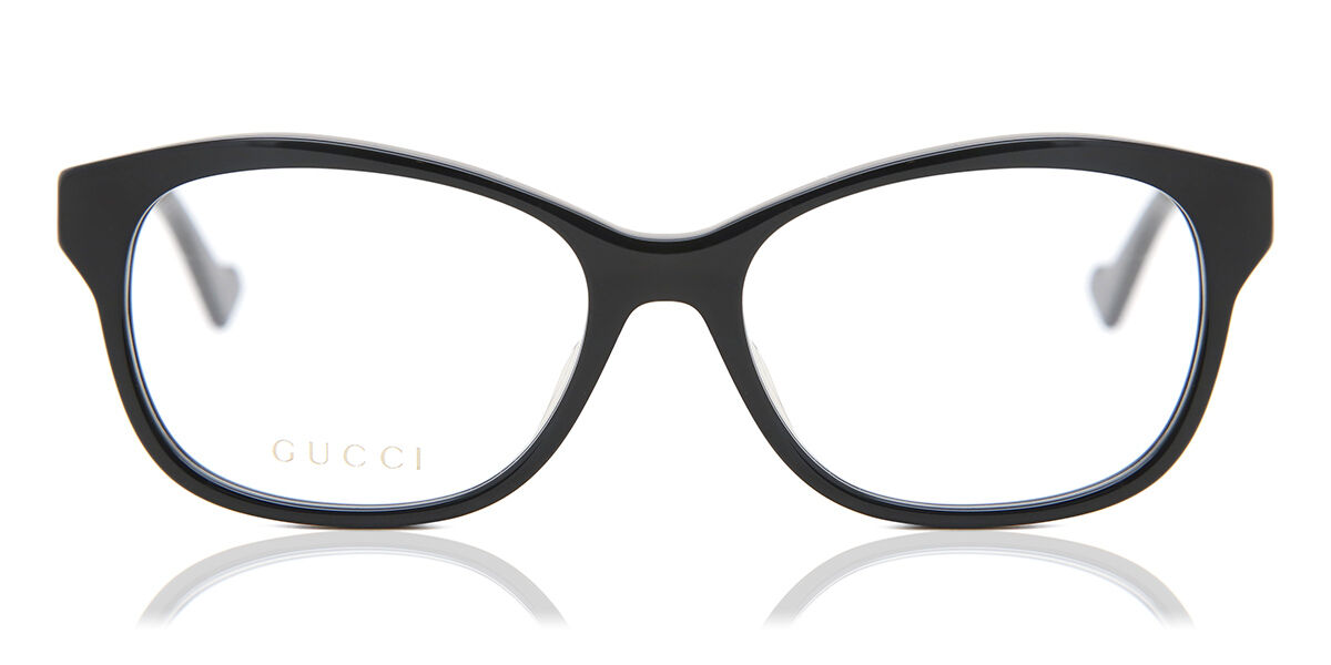 Image of Gucci GG0961OA Formato Asiático 004 Óculos de Grau Pretos Feminino BRLPT