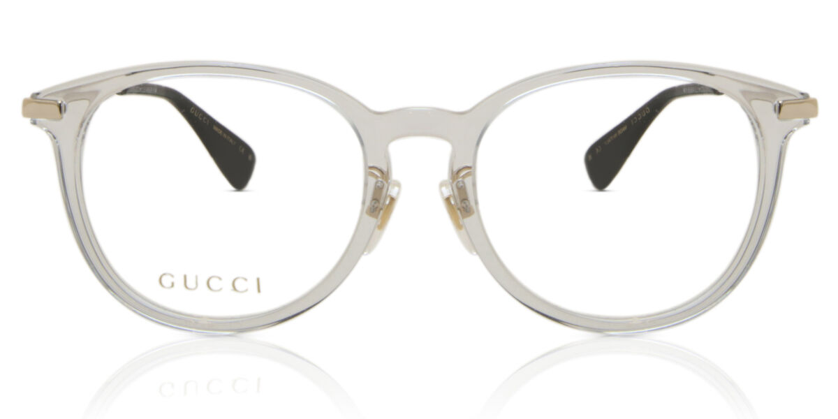 Image of Gucci GG1014OA Asian Fit 003 53 Lunettes De Vue Femme Grises (Seulement Monture) FR
