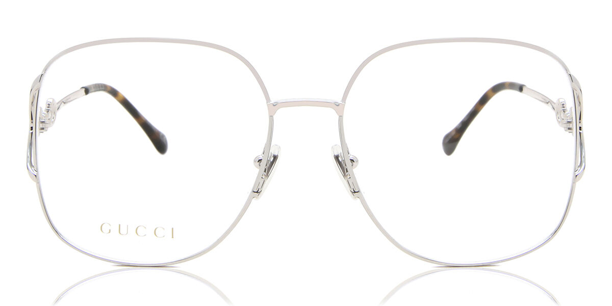 Image of Gucci GG1019O 002 Óculos de Grau Prata Feminino PRT