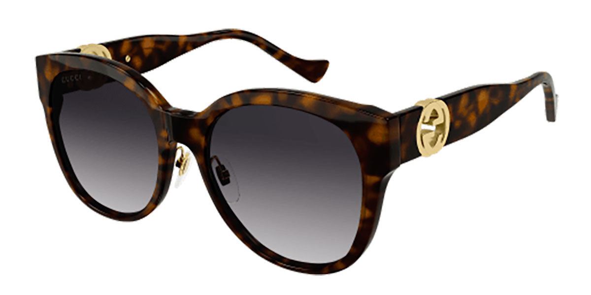 Image of Gucci GG1028SK Asian Fit 007 Óculos de Sol Pretos Feminino PRT