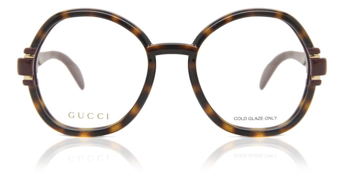 Image of Gucci GG1069O 002 53 Lunettes De Vue Femme Tortoiseshell (Seulement Monture) FR