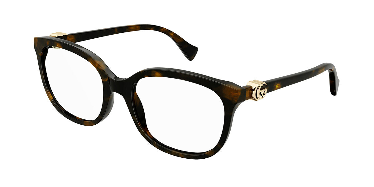Image of Gucci GG1075OA Asian Fit 002 54 Tortoiseshell Damskie Okulary Korekcyjne PL