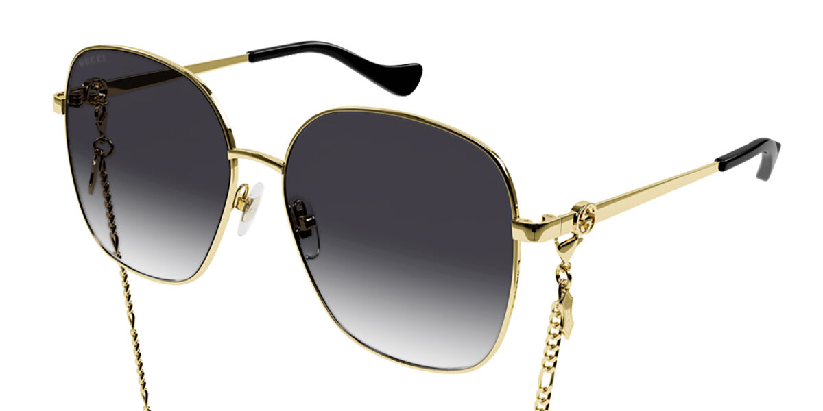 Image of Gucci GG1089SA Asian Fit 001 Óculos de Sol Dourados Feminino PRT