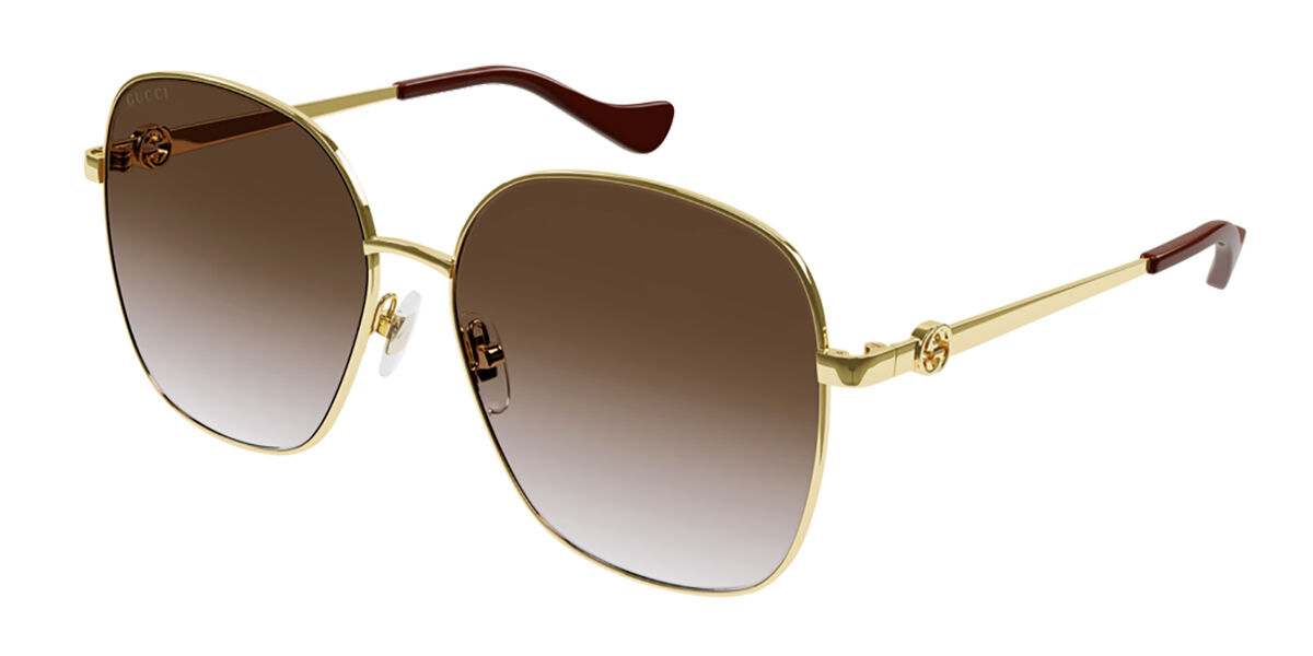 Image of Gucci GG1089SA Asian Fit 002 Óculos de Sol Dourados Feminino PRT