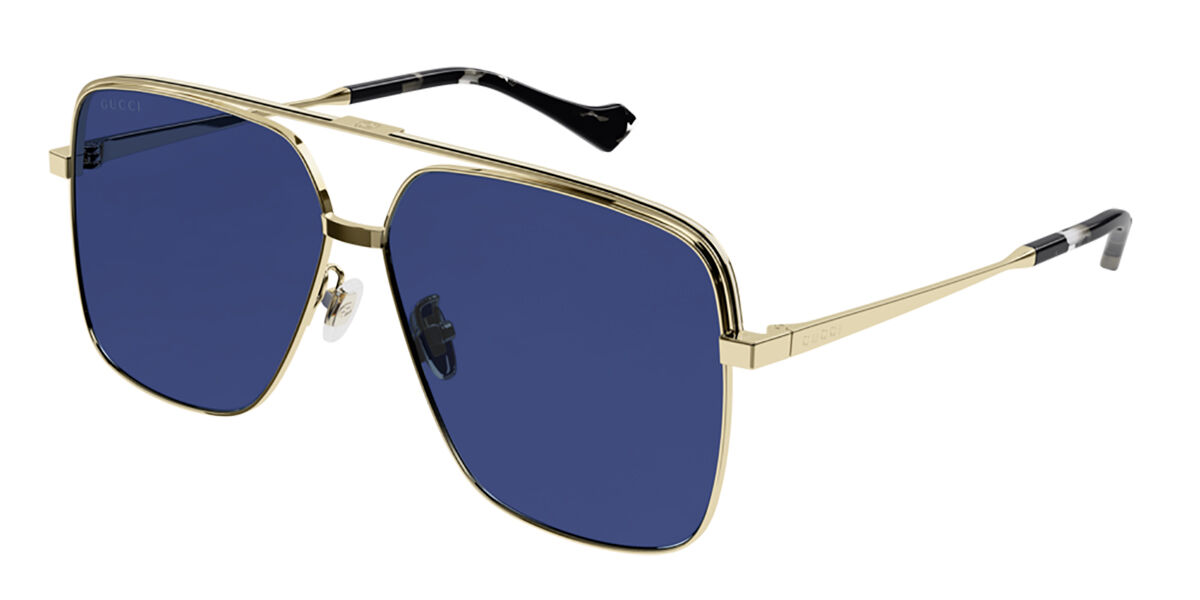Image of Gucci GG1099SA Asian Fit 002 Óculos de Sol Dourados Masculino PRT