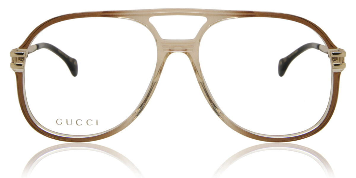 Image of Gucci GG1106O 001 Óculos de Grau Marrons Masculino BRLPT