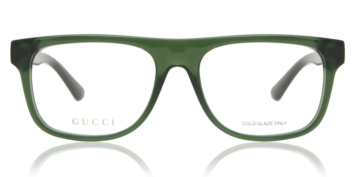 Image of Gucci GG1117O 005 Óculos de Grau Verdes Masculino BRLPT