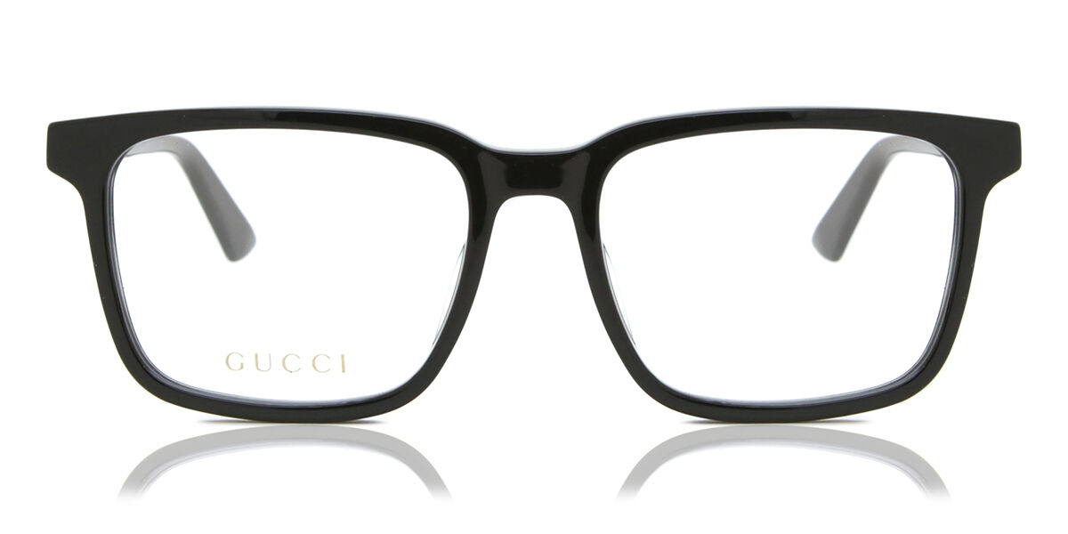 Image of Gucci GG1120OA Asian Fit 001 55 Svarta Glasögon (Endast Båge) Män SEK