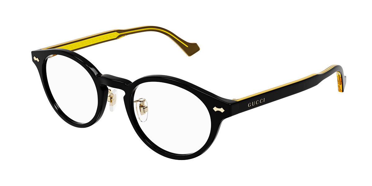 Image of Gucci GG1127OJ Asian Fit 001 Óculos de Grau Pretos Masculino PRT
