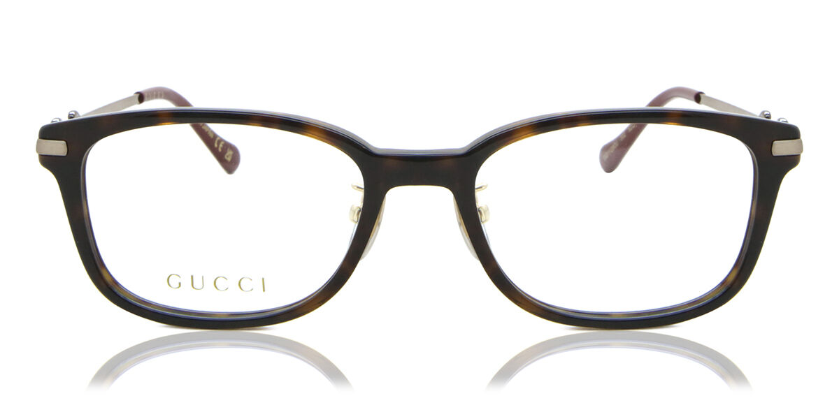 Image of Gucci GG1129OJ Asian Fit 002 52 Tortoiseshell Damskie Okulary Korekcyjne PL
