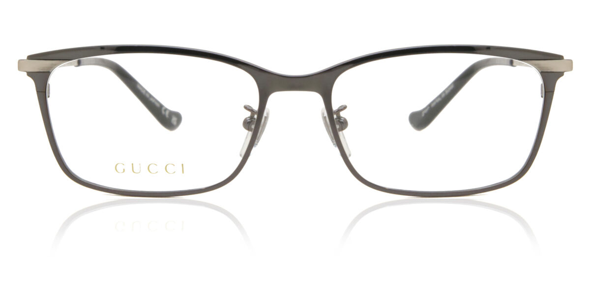 Image of Gucci GG1130OJ Formato Asiático 002 Óculos de Grau Cinzas Masculino BRLPT