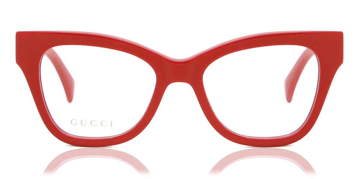 Image of Gucci GG1133O 005 Óculos de Grau Vermelhos Feminino PRT