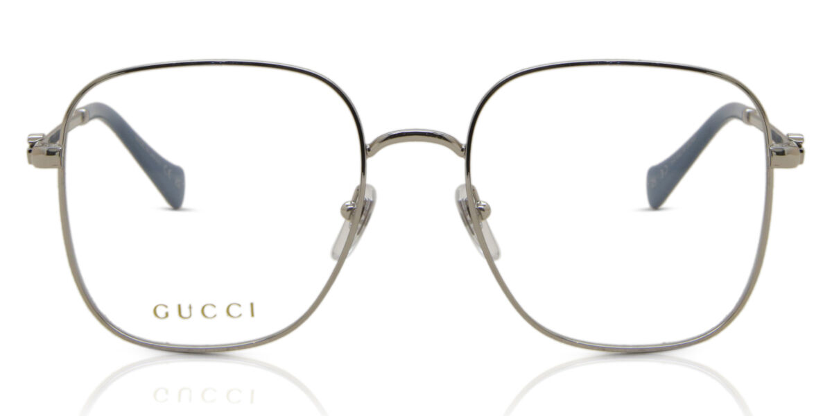 Image of Gucci GG1144O 002 Óculos de Grau Prata Feminino BRLPT