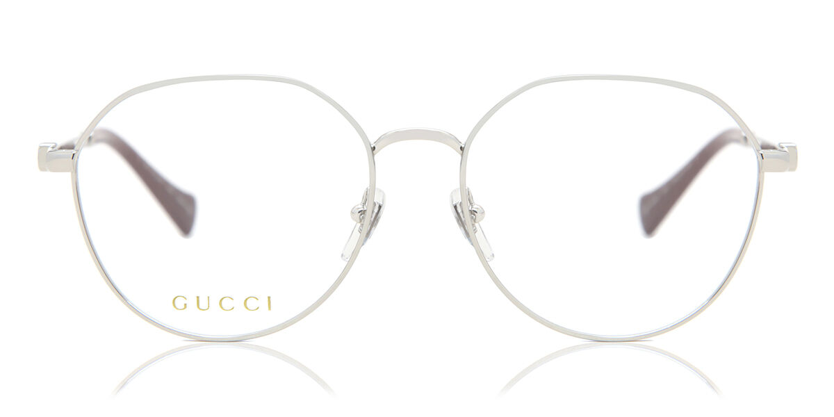 Image of Gucci GG1145O 004 Óculos de Grau Prata Feminino BRLPT