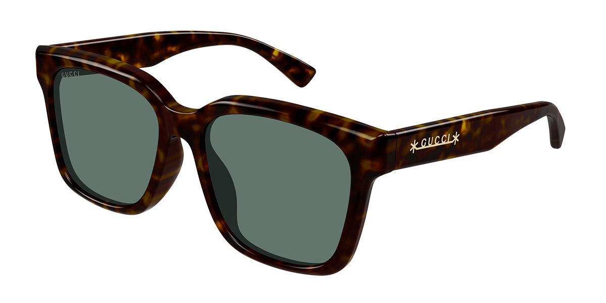 Image of Gucci GG1175SK Formato Asiático 004 Óculos de Sol Tortoiseshell Masculino BRLPT