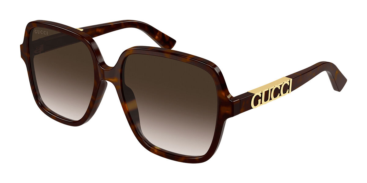 Image of Gucci GG1189SA Formato Asiático 003 Óculos de Sol Tortoiseshell Feminino BRLPT