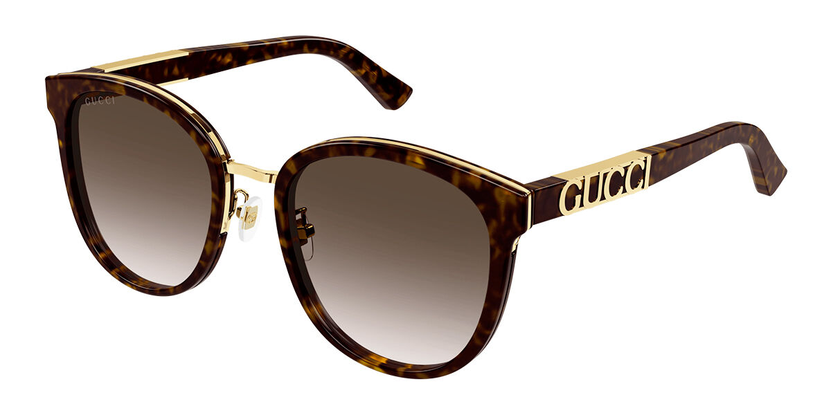 Image of Gucci GG1190SK Asian Fit 002 56 Lunettes De Soleil Femme Tortoiseshell FR