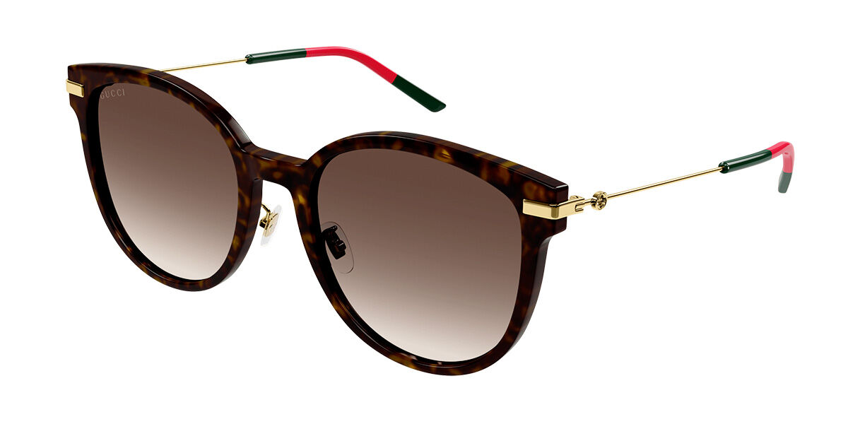 Image of Gucci GG1196SK Formato Asiático 002 Óculos de Sol Tortoiseshell Feminino BRLPT
