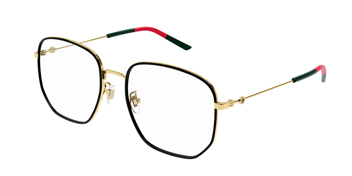 Image of Gucci GG1197OA Formato Asiático 001 Óculos de Grau Dourados Feminino BRLPT
