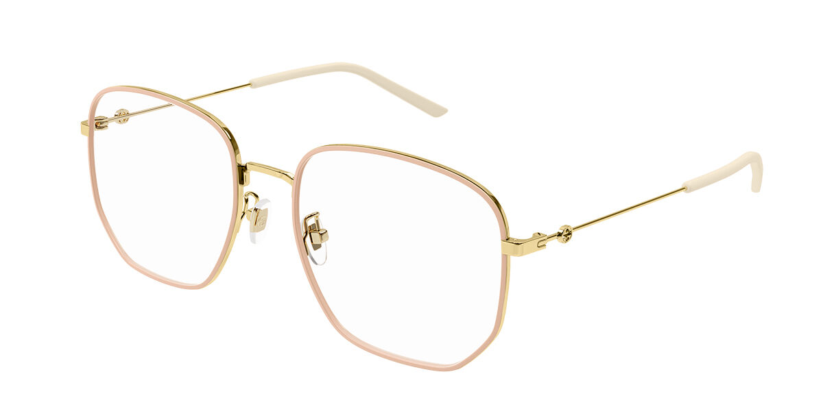 Image of Gucci GG1197OA Formato Asiático 002 Óculos de Grau Dourados Feminino BRLPT