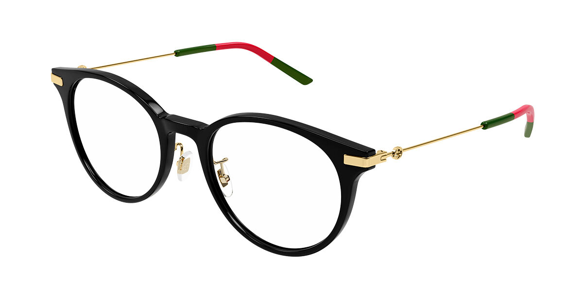 Image of Gucci GG1199OA Formato Asiático 001 Óculos de Grau Pretos Feminino BRLPT