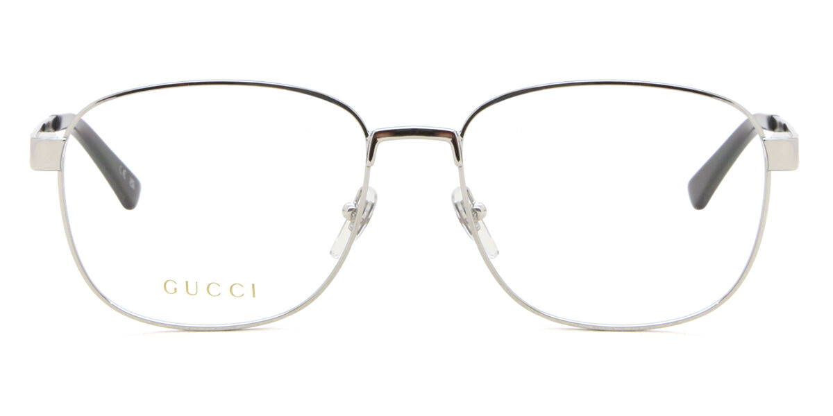 Image of Gucci GG1225O 001 Óculos de Grau Prata Masculino PRT