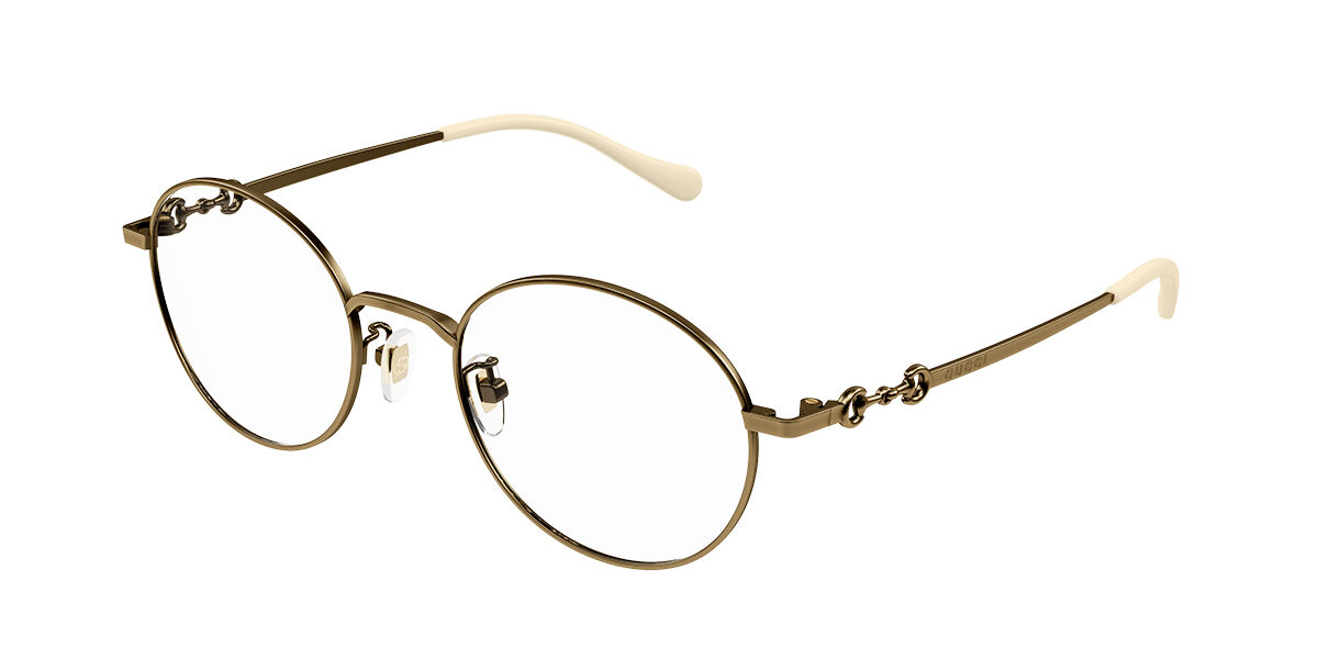 Image of Gucci GG1228OJ Asian Fit 001 Óculos de Grau Dourados Feminino PRT